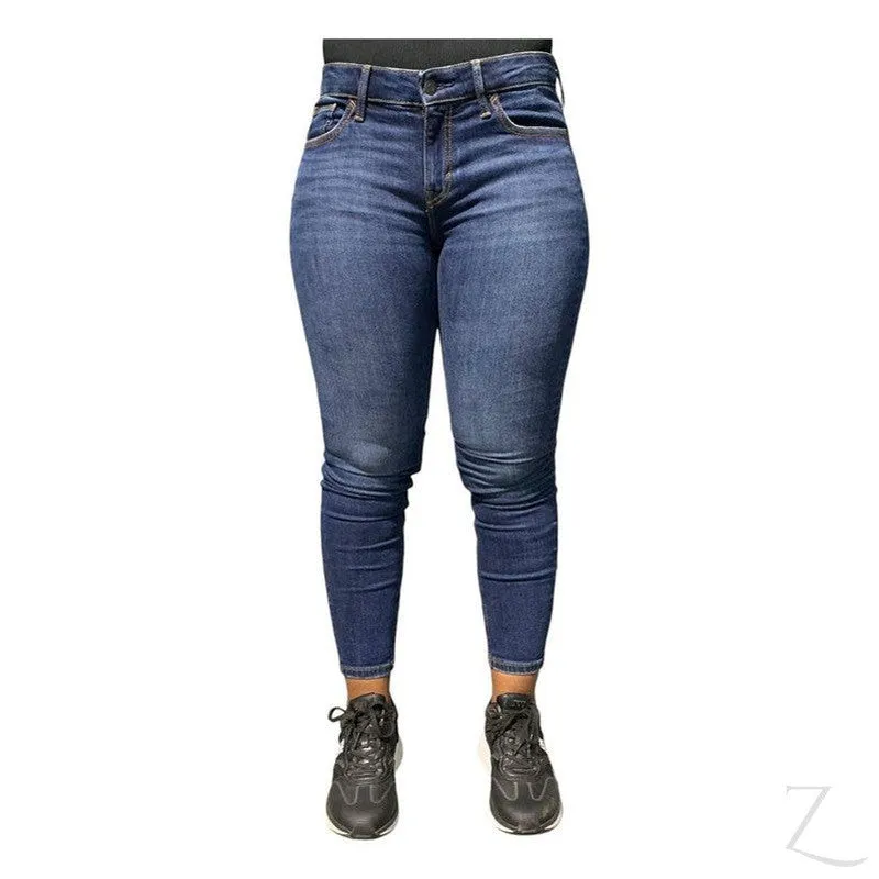 Ladies Super Strong Stretchy Skinny Denim Jeans | Plain | "Roo"