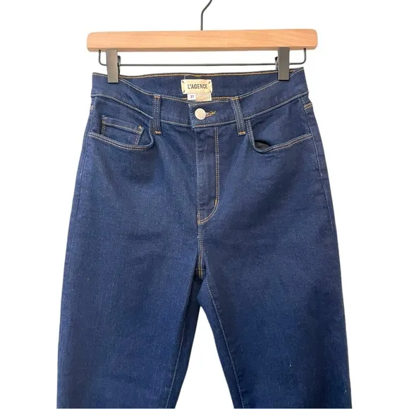L’agence Sada High Rise Cropped Raw Hem Jeans