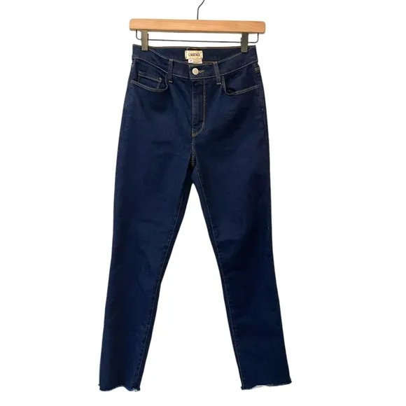 L’agence Sada High Rise Cropped Raw Hem Jeans