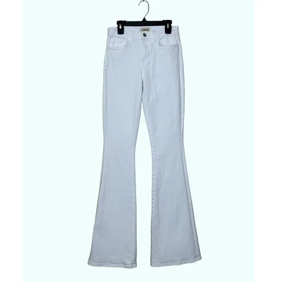 L’Agence white flare jeans size 25 - 0