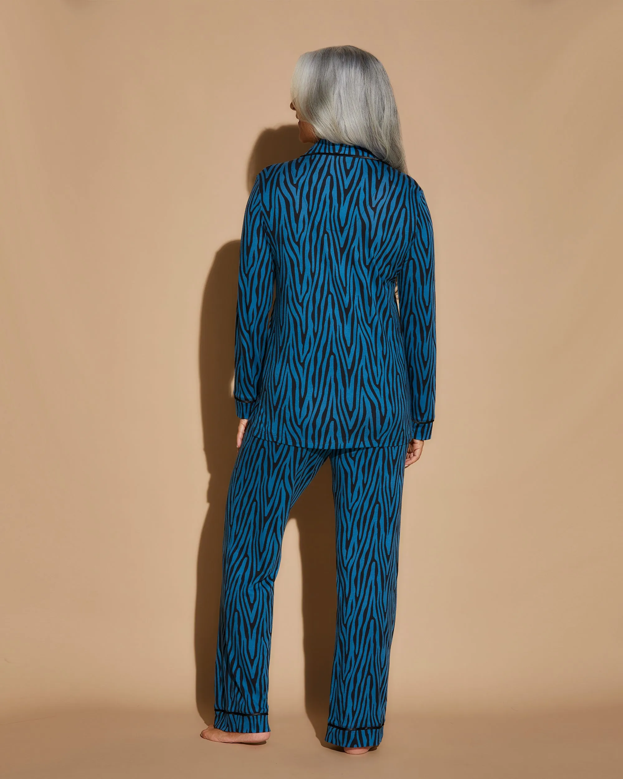 Langärmeliges Top & Hose Pyjama-Set