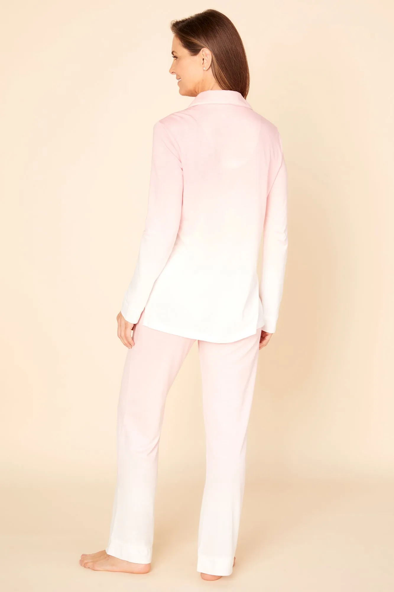 Langärmeliges Top & Hose Pyjama-Set