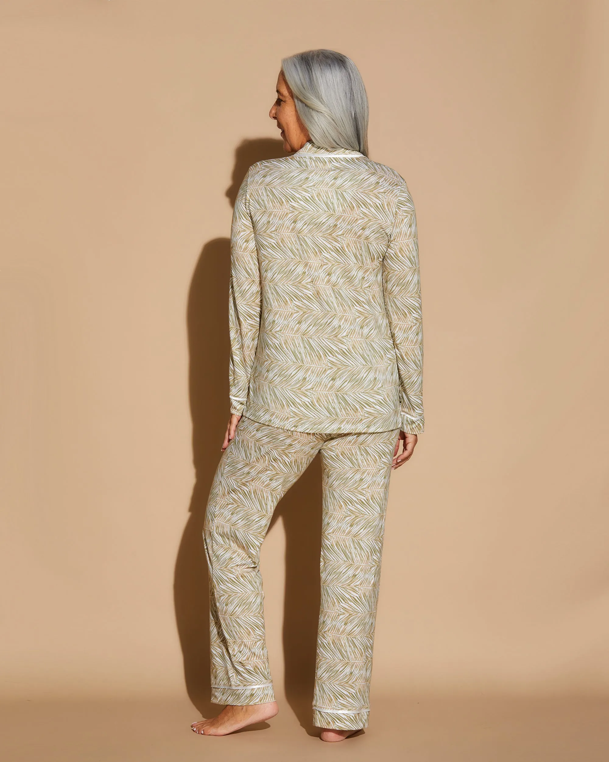 Langärmeliges Top & Hose Pyjama-Set