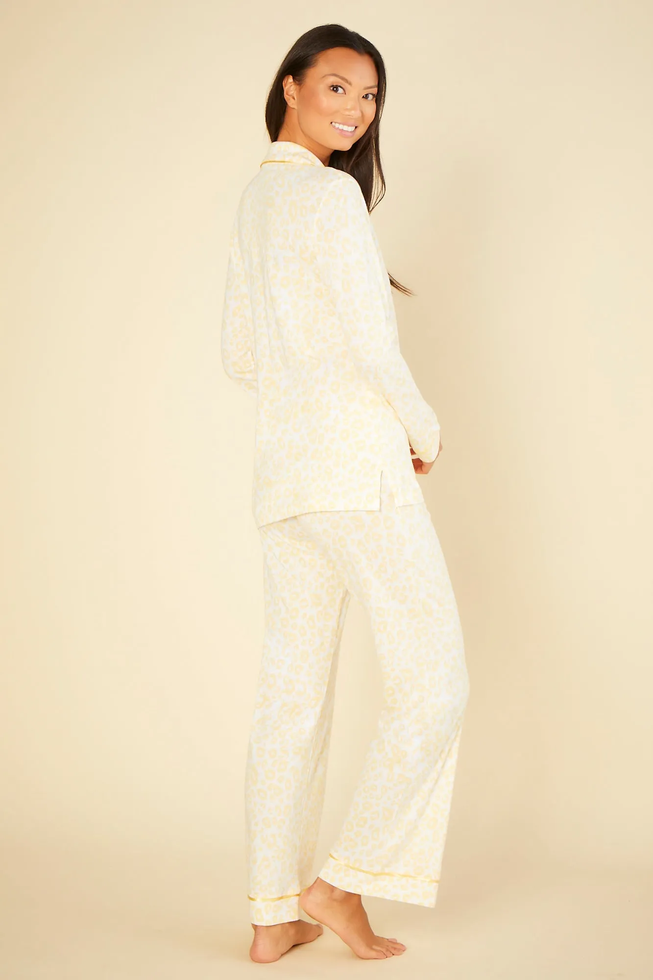 Langärmeliges Top & Hose Pyjama-Set