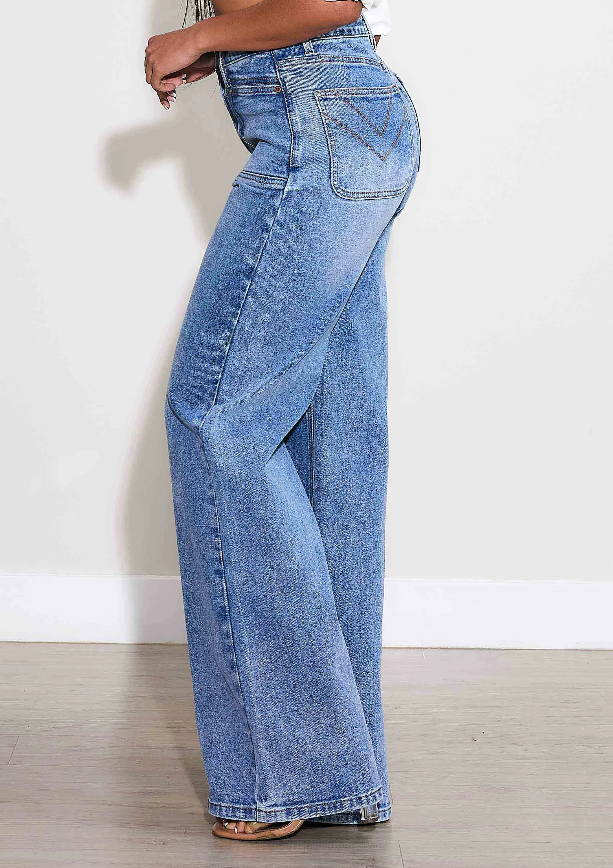 Laura High-Rise Wide Leg Jeans