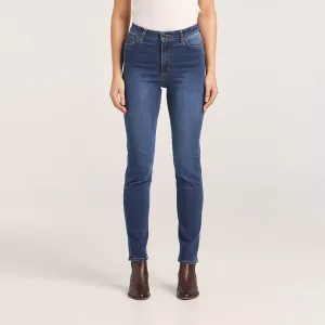 Lee Riders Classic High Slim Ladies Jeans True Indigo