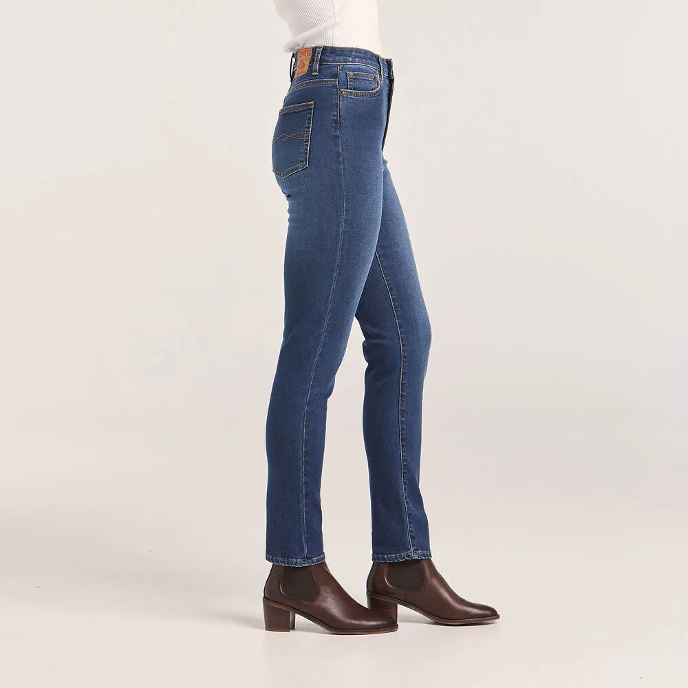 Lee Riders Classic High Slim Ladies Jeans True Indigo