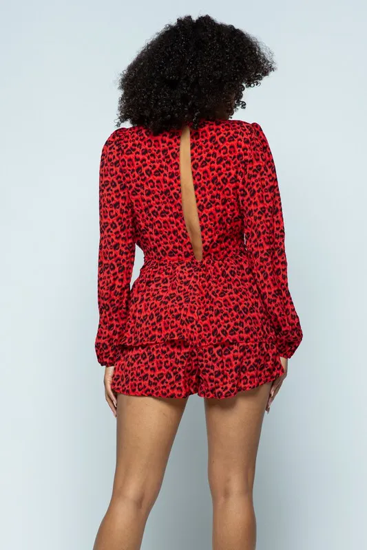 Leonna Leopard Romper