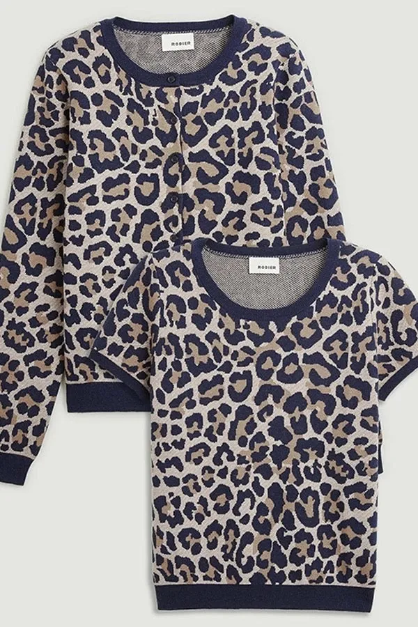LEOPARD PRINT TWIN SET