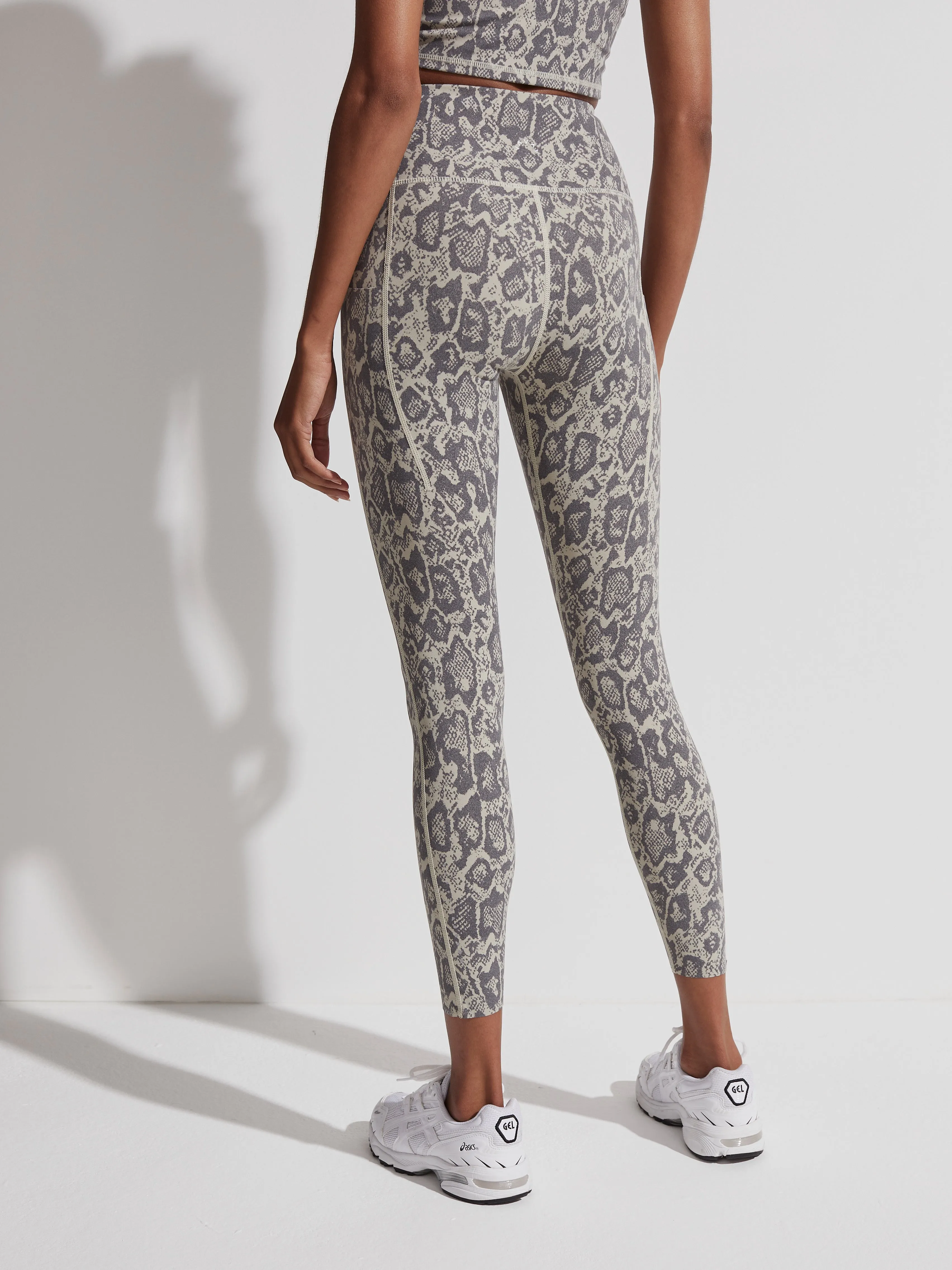 Lets Go Running Legging Sage Noise Snake
