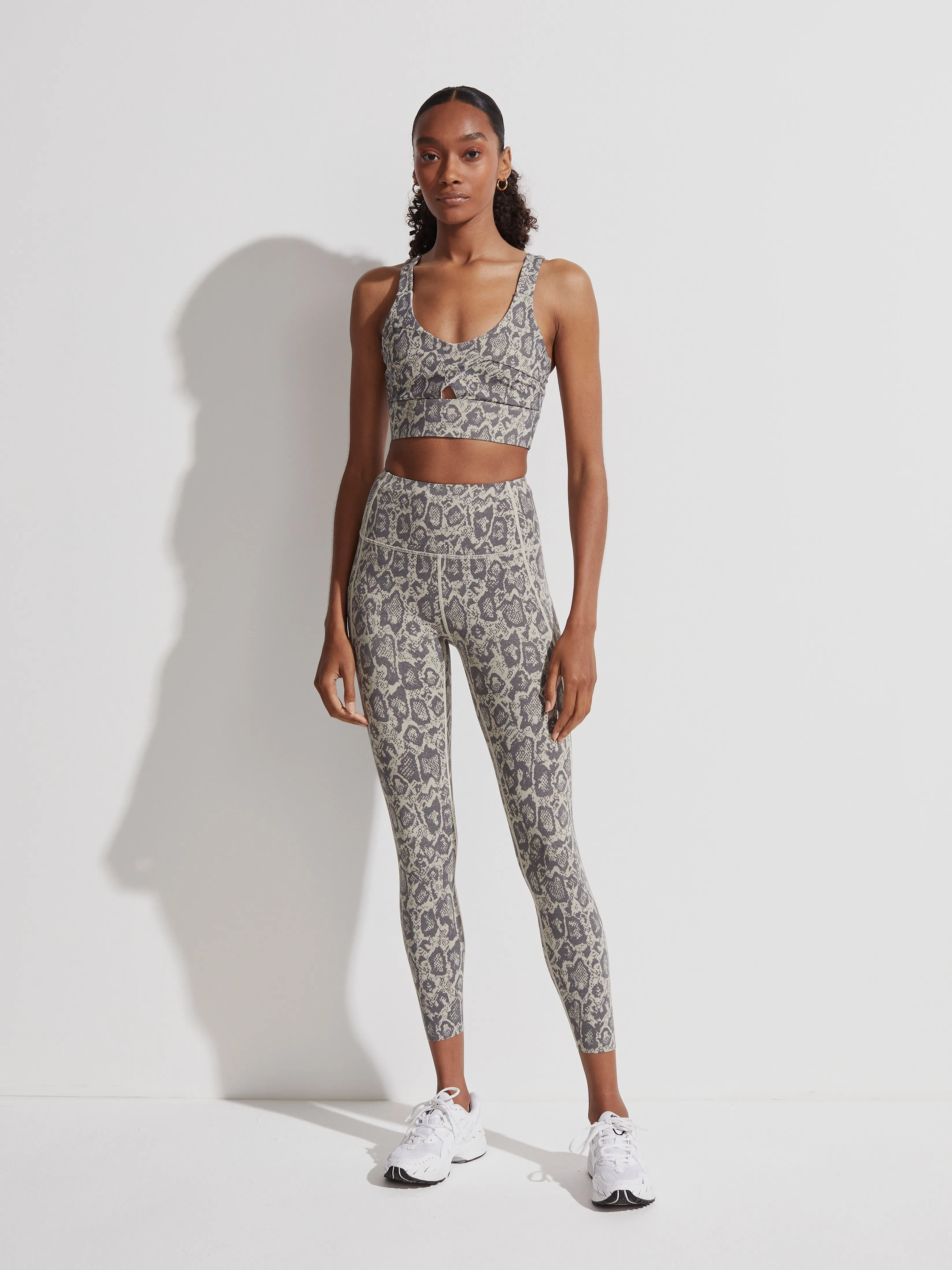 Lets Go Running Legging Sage Noise Snake
