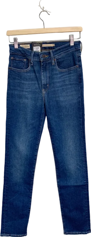 Levi's Blue 724 High Rise Slim Straight Jeans W27