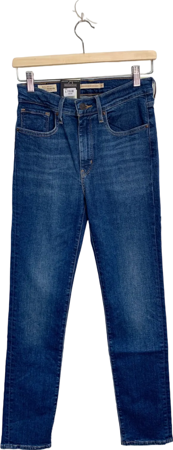 Levi's Blue 724 High Rise Slim Straight Jeans W27