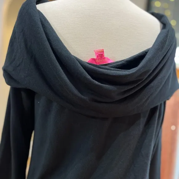 Lilly Pulitzer 🎄 Belinda Sweater Top, Black, Large, EUC