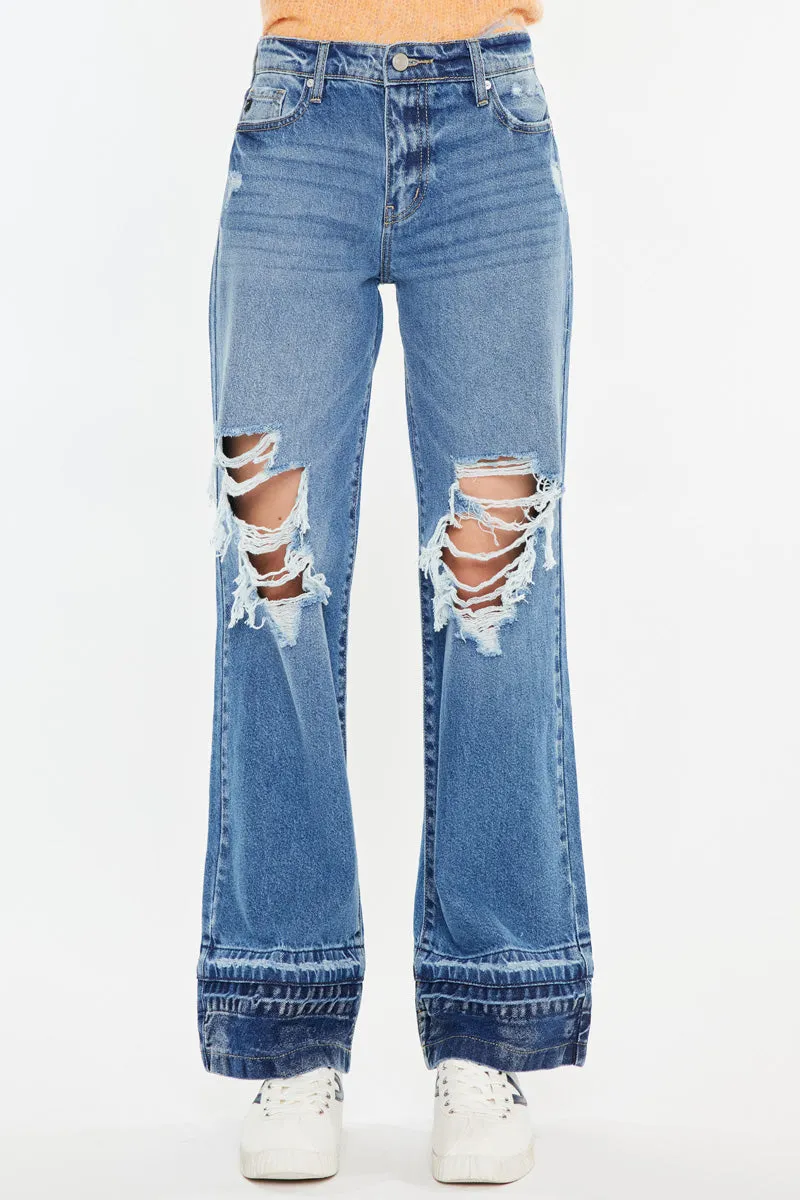 Linda High Rise Wide Leg Jeans