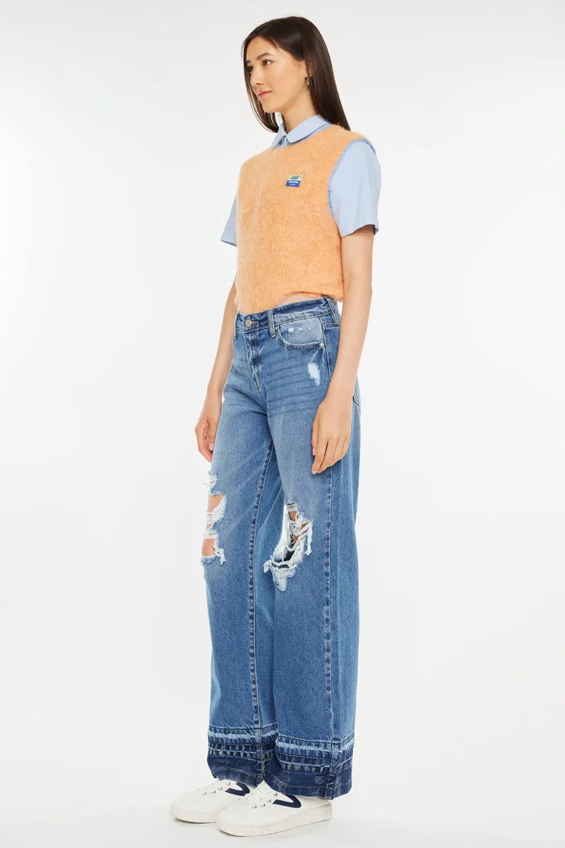 Linda High Rise Wide Leg Jeans