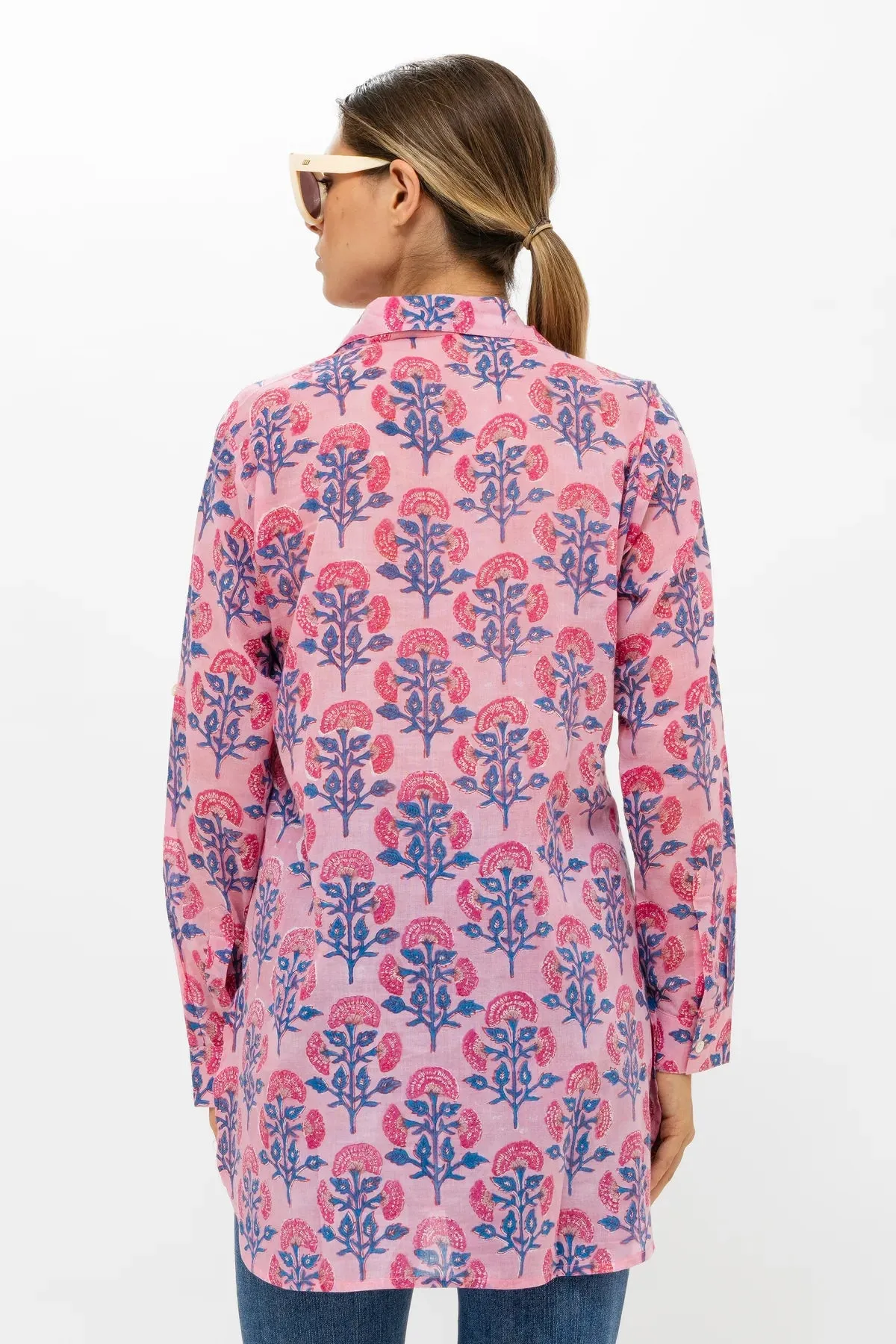 Long Collar Shirt - Sconset Pink