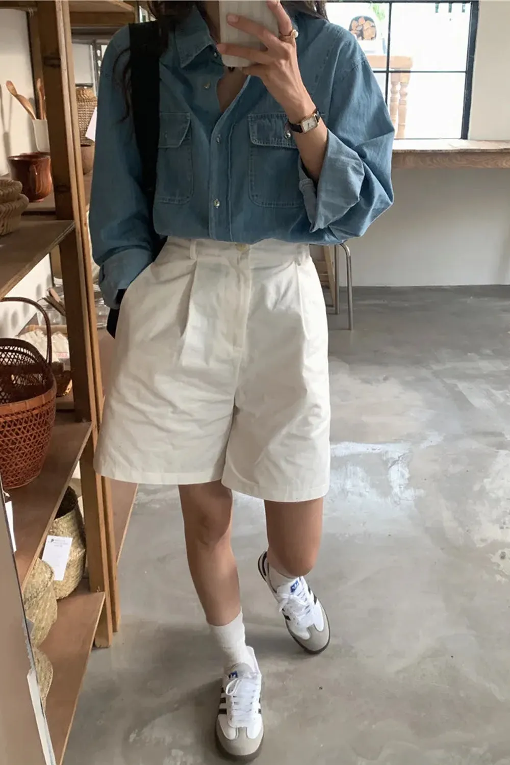 Long Sleeve Casual Denim Shirts