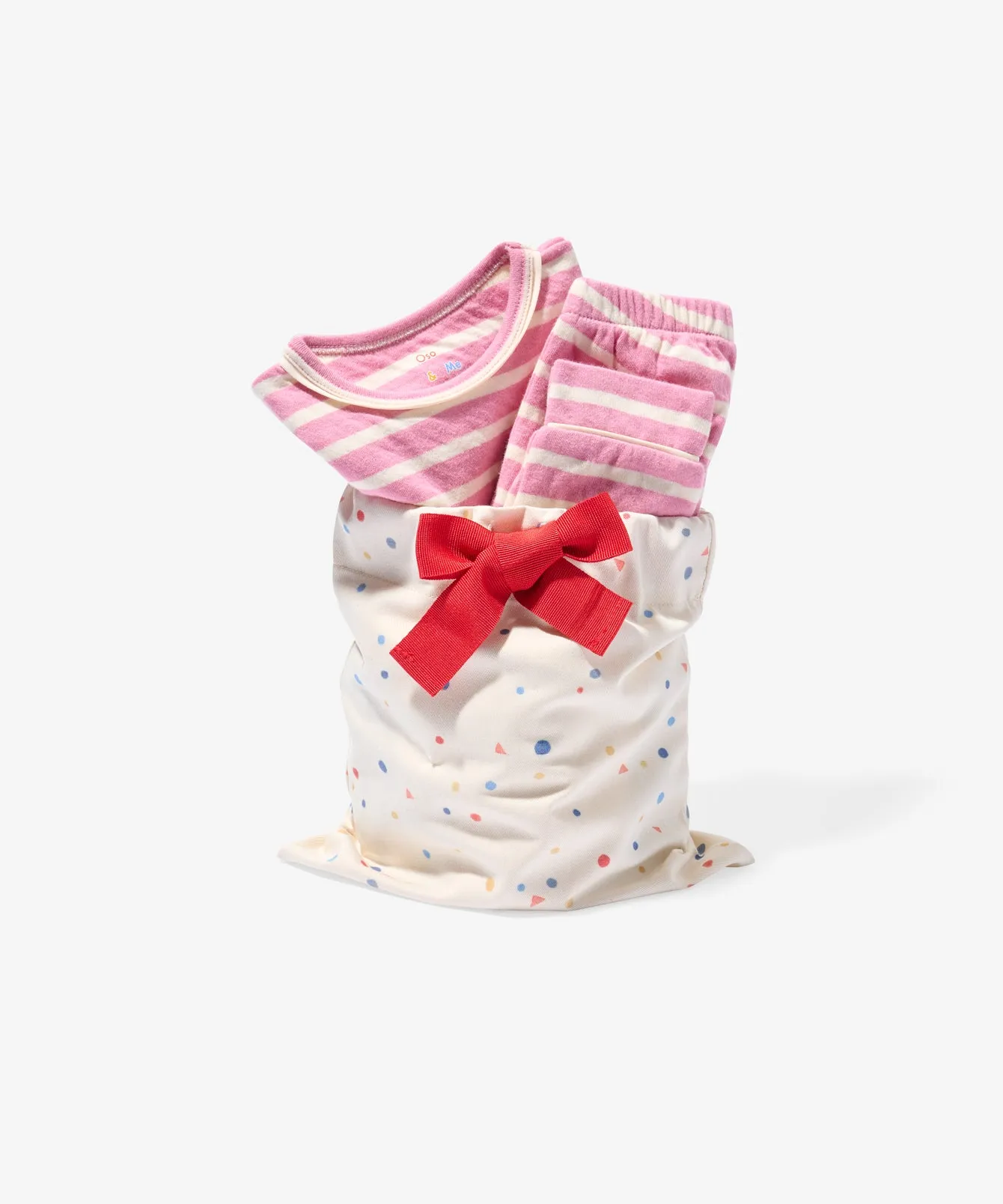 Long Sleeve Play Bundle, Rose Stripe