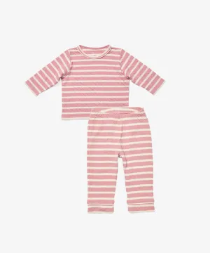 Long Sleeve Play Bundle, Rose Stripe