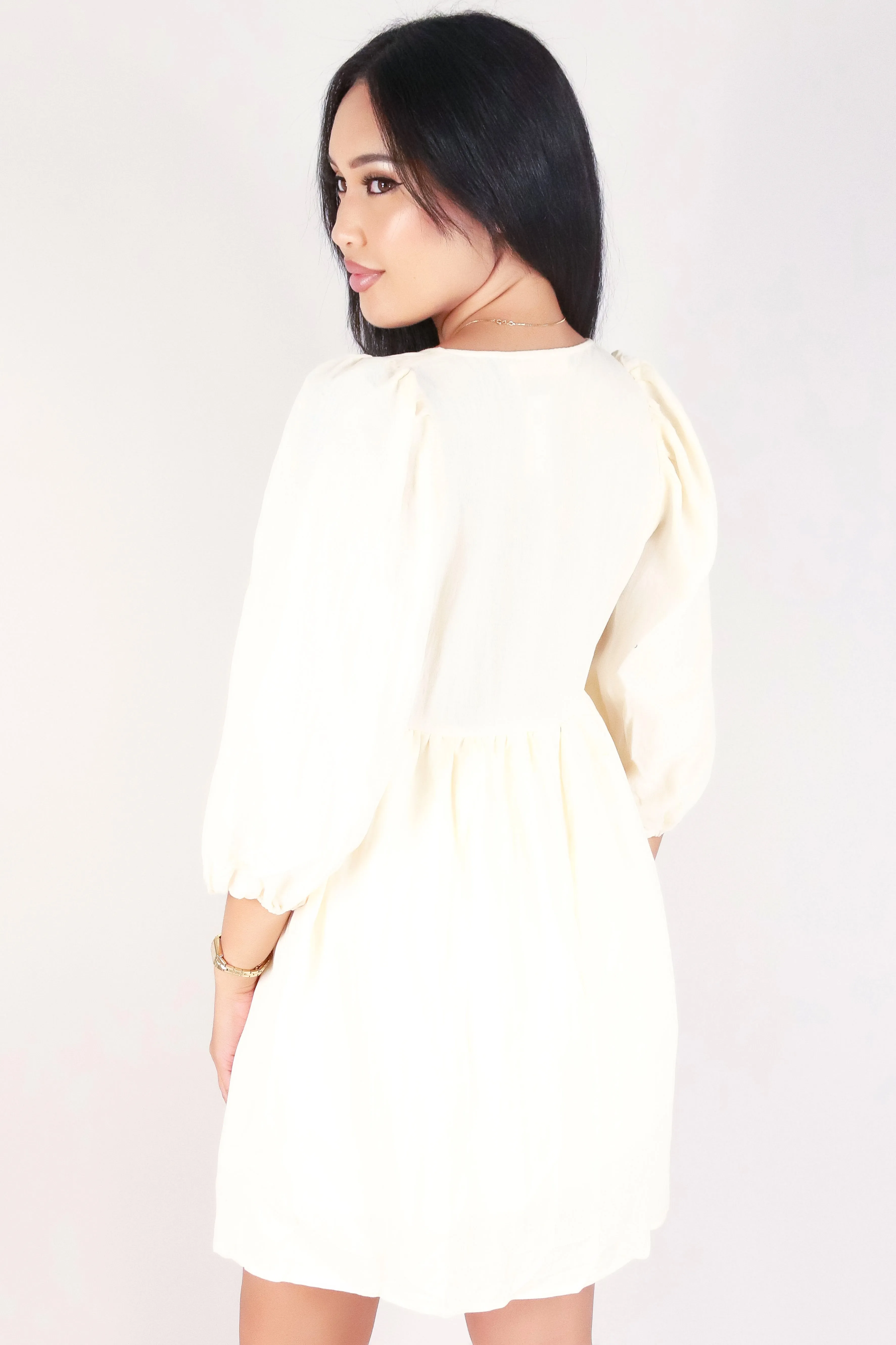 LONG SLEEVE TIERED DRESS