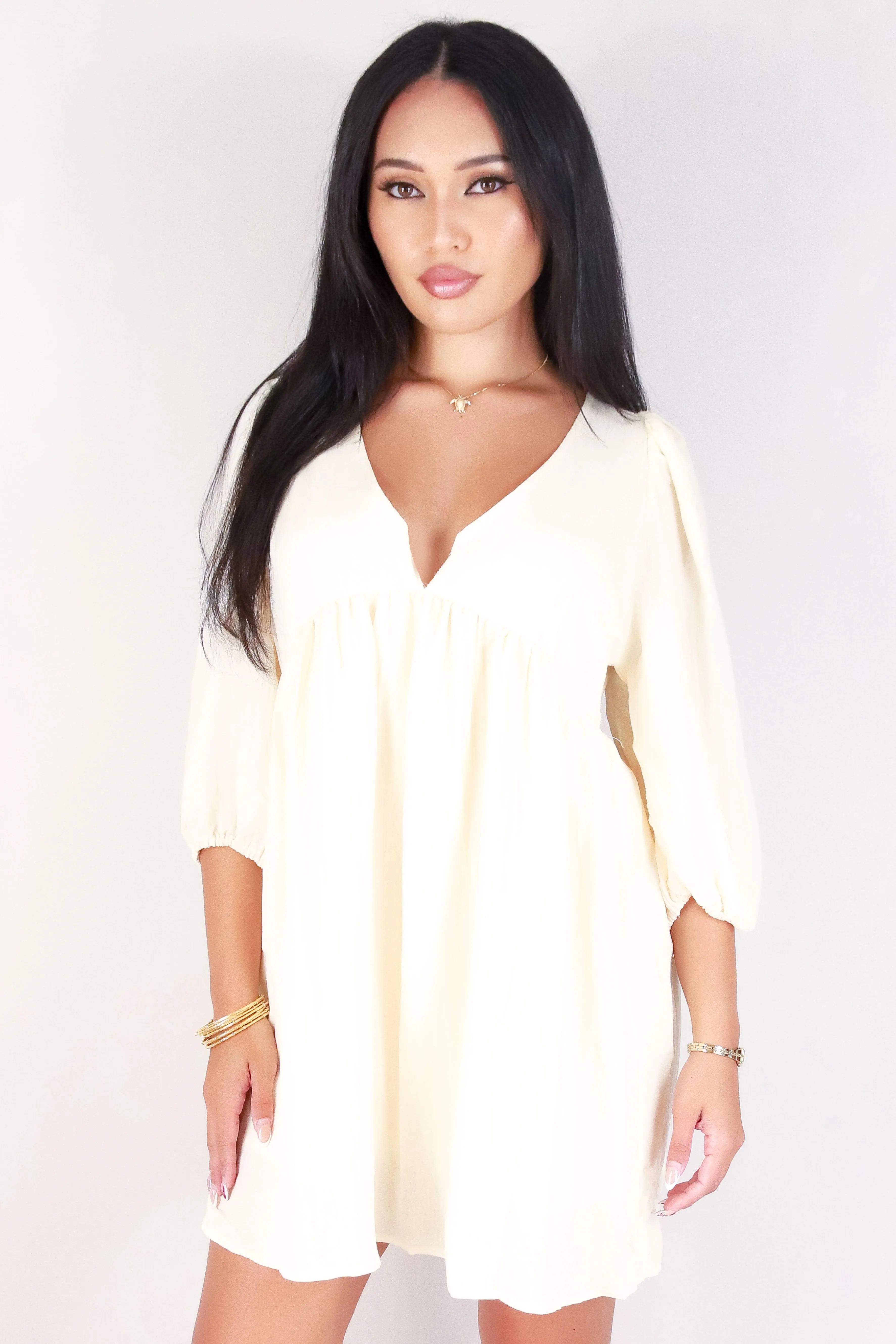 LONG SLEEVE TIERED DRESS