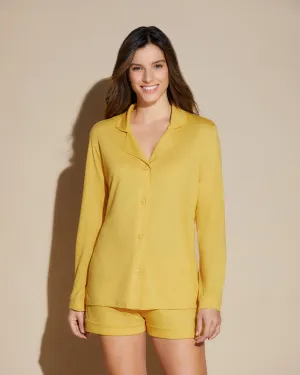 Long Sleeve Top & Boxer Pajama Set