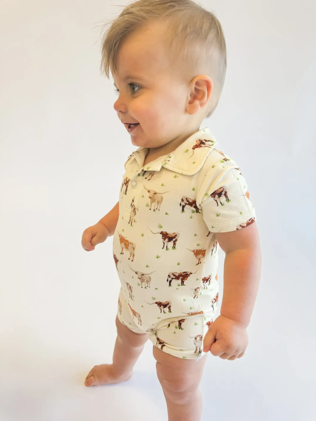 Longhorn Polo Romper