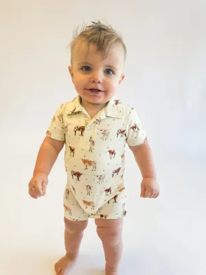 Longhorn Polo Romper