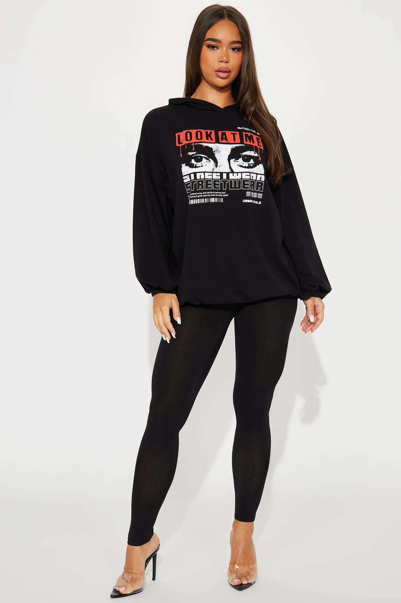 Look At Me Legging Set - Black/Red