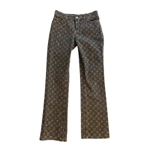 Louis Vuitton Brown Monogram Denim Jeans
