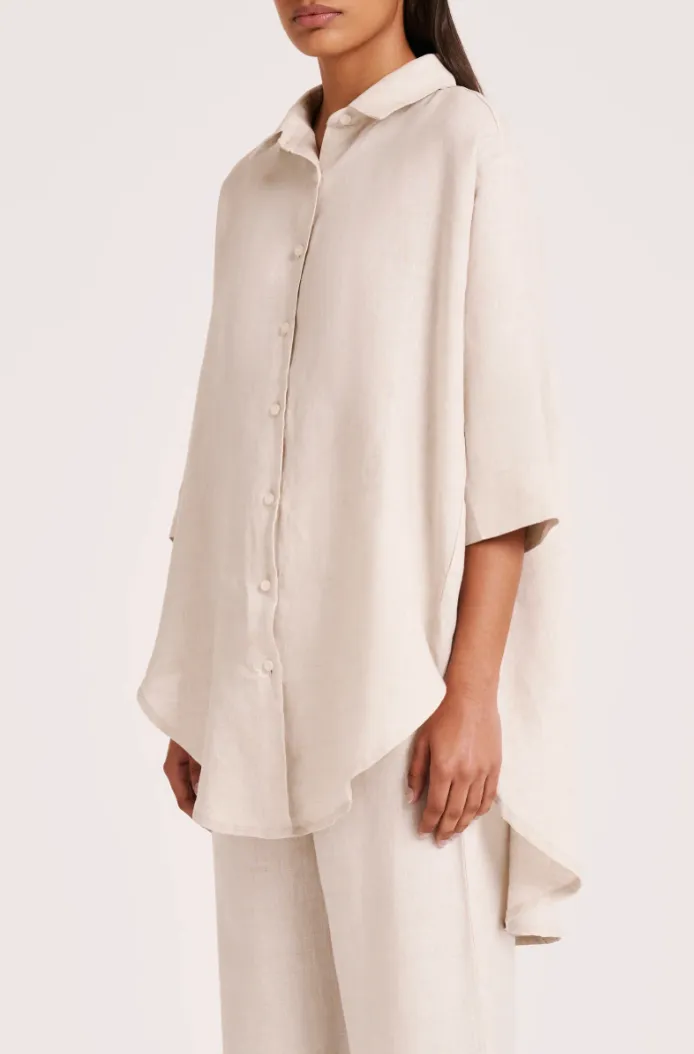 Lounge Longline Shirt Natural