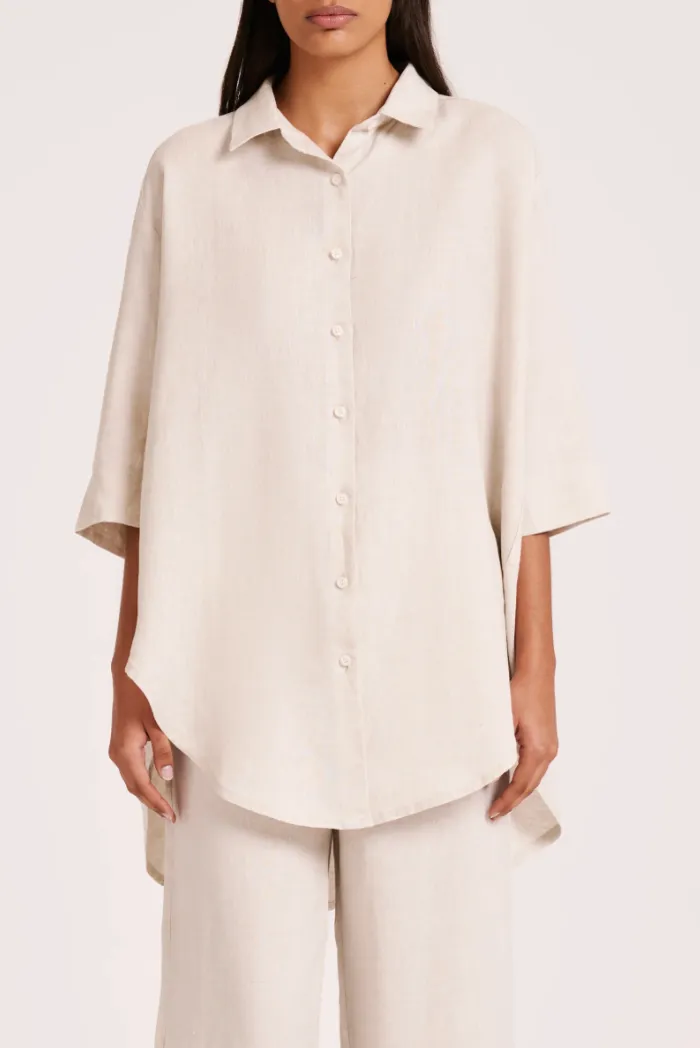 Lounge Longline Shirt Natural