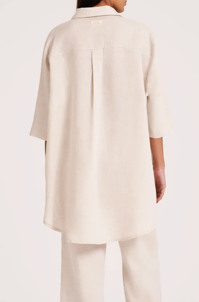 Lounge Longline Shirt Natural