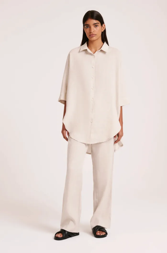 Lounge Longline Shirt Natural