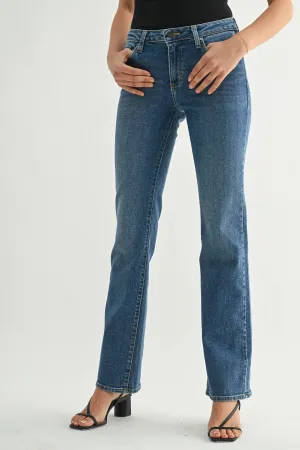 LOW RISE VINTAGE SLIM BOOTCUT - Dark Wash