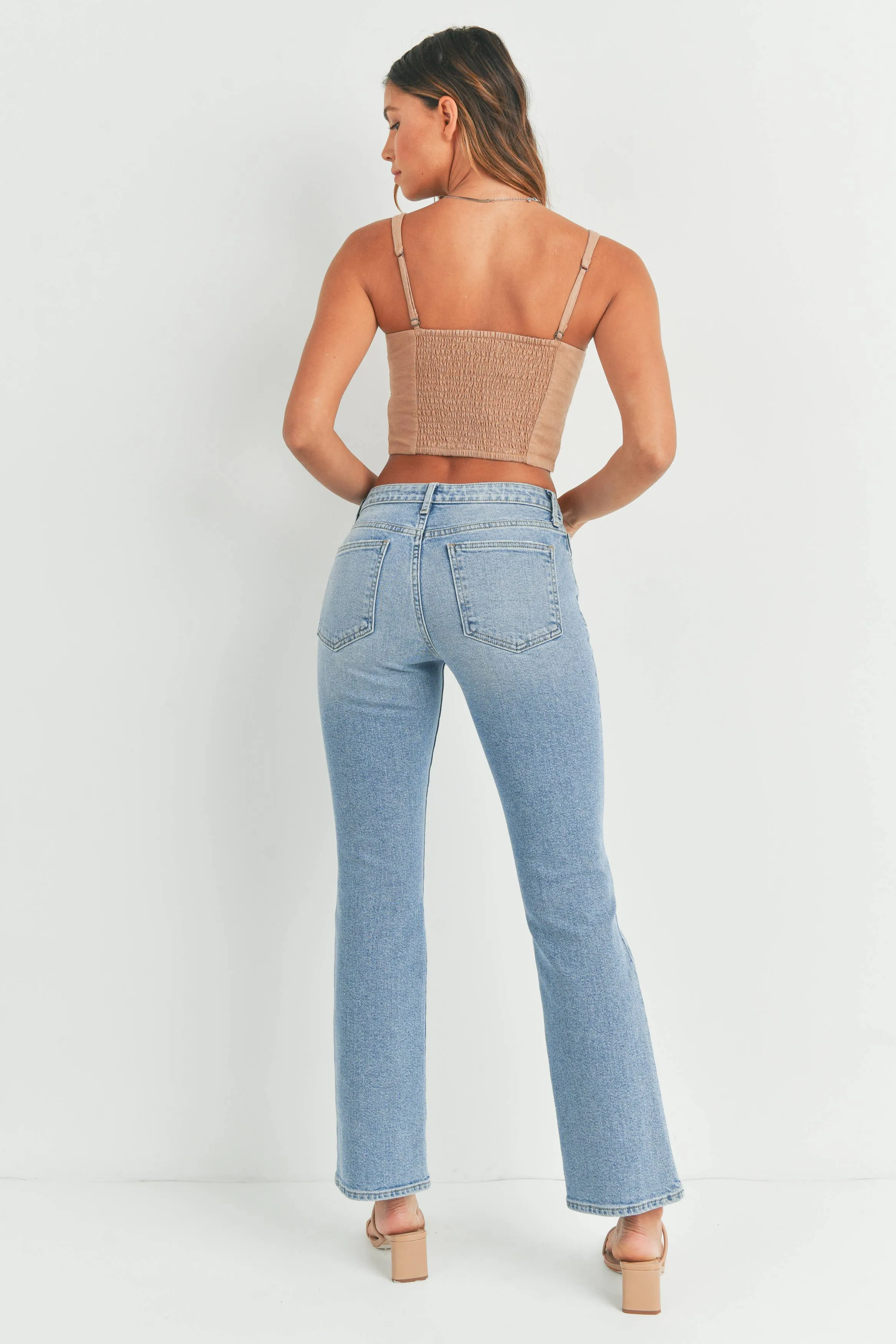 LOW RISE VINTAGE SLIM BOOTCUT - Light Wash