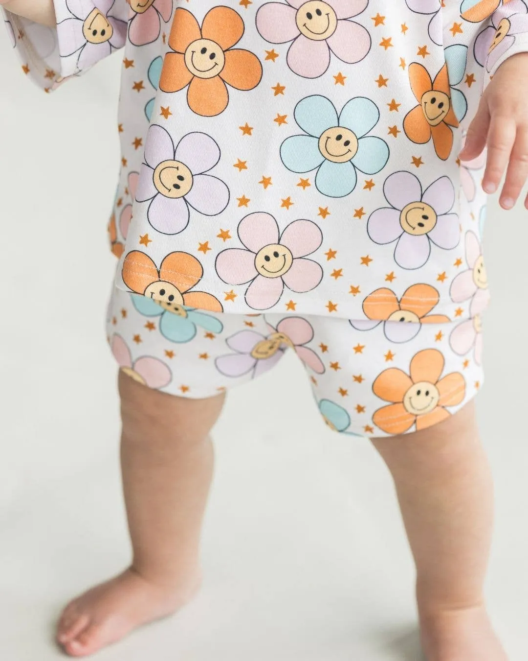 Lucky Panda Kids - Shorts Set | Ditzy Daisy: 5T