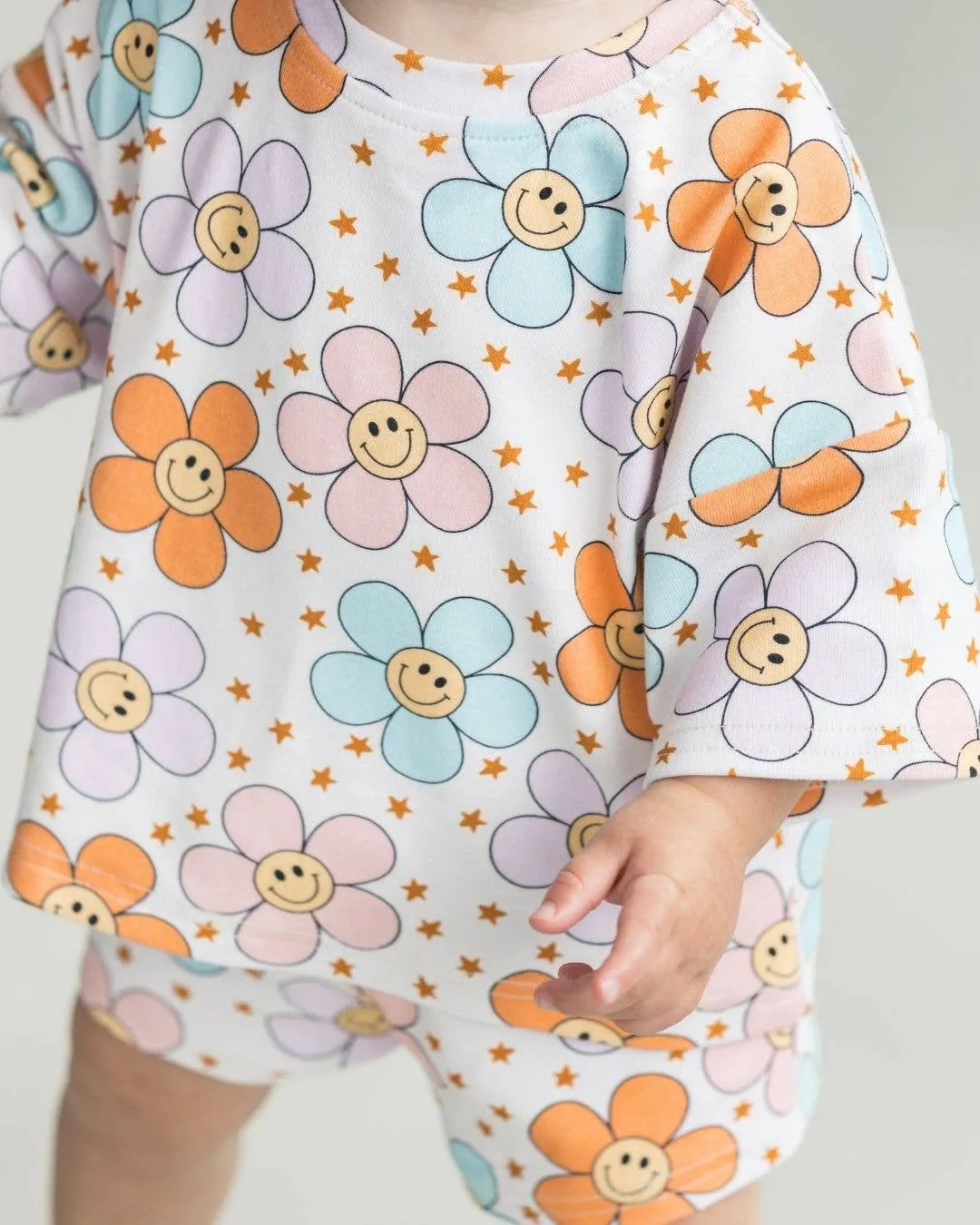 Lucky Panda Kids - Shorts Set | Ditzy Daisy: 5T