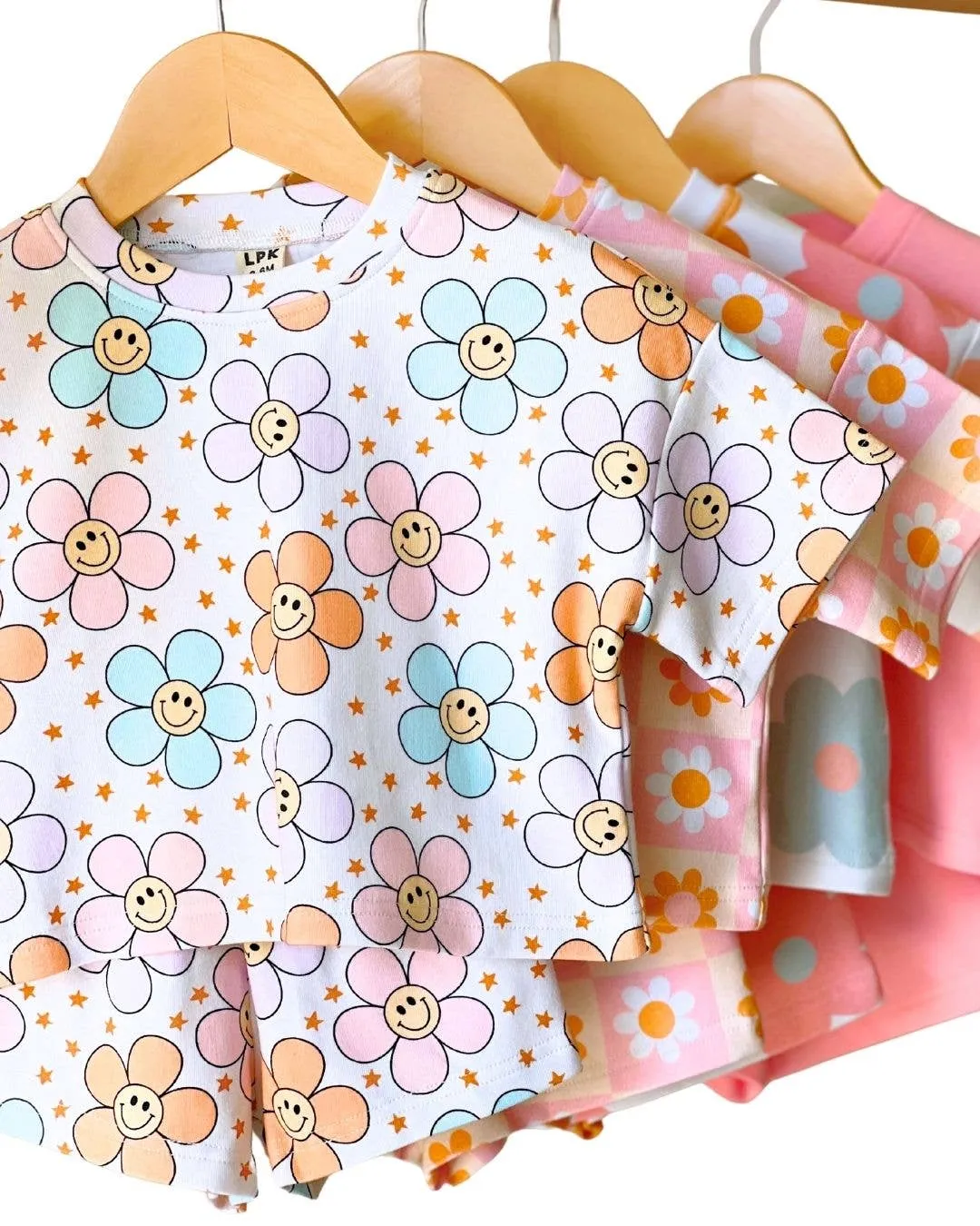 Lucky Panda Kids - Shorts Set | Ditzy Daisy: 5T