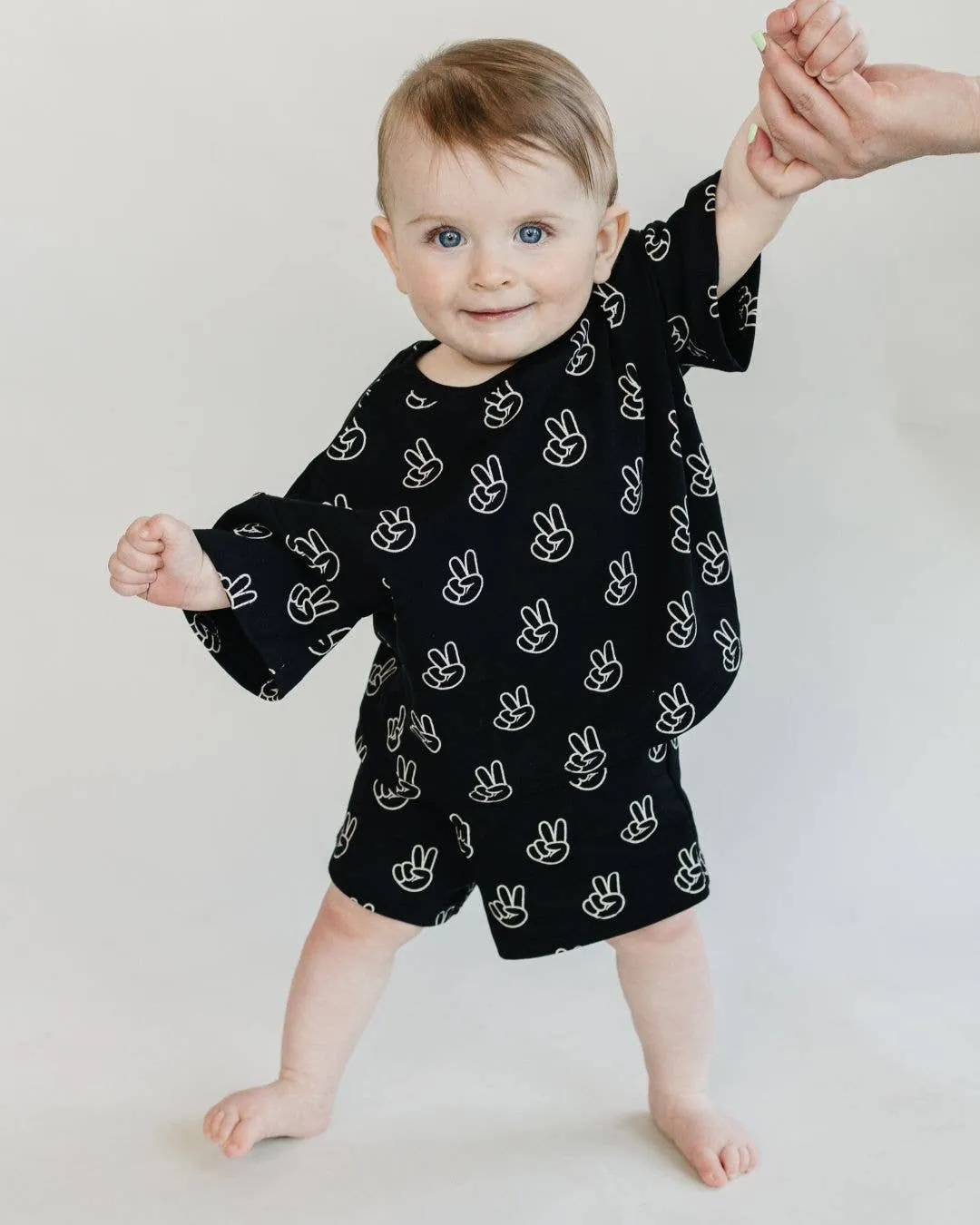 Lucky Panda Kids - Shorts Set | Good Vibes: 3T