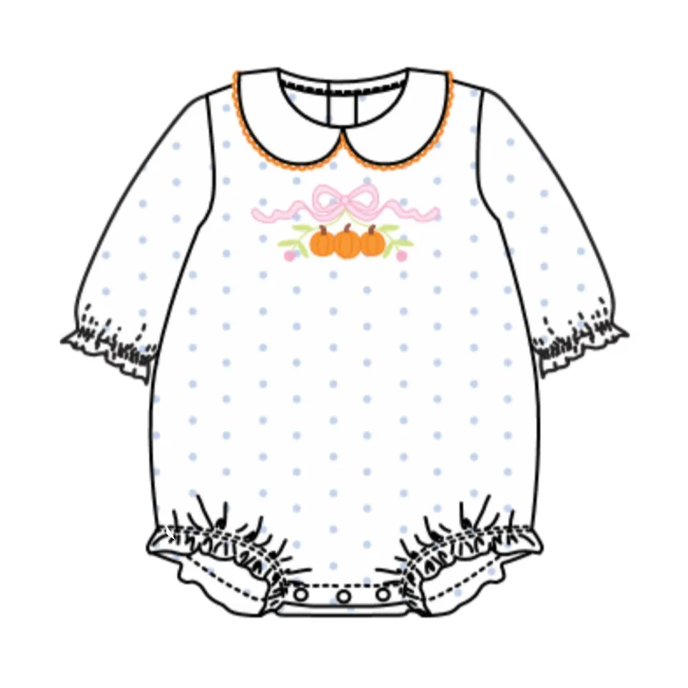 Luigi Kids Pumpkins & Bow Bubble - Blue