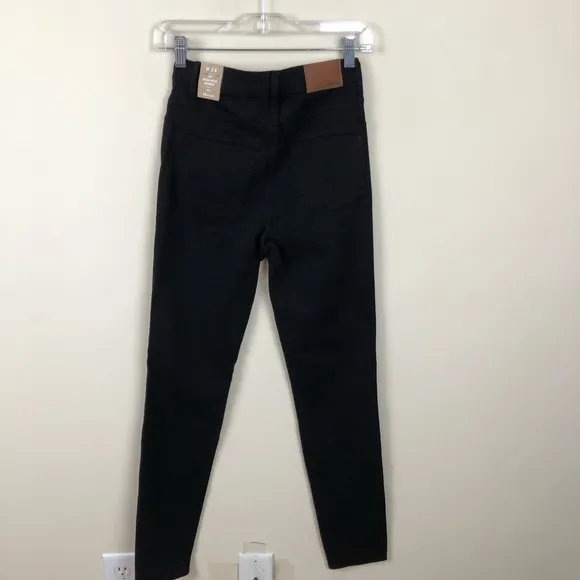 Madewell Black 10” High-Rise Skinny Jeans TALL