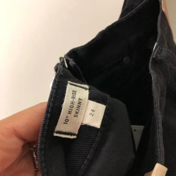 Madewell Black 10” High-Rise Skinny Jeans TALL