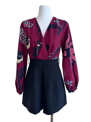 Maroon Floral Jumpers LB