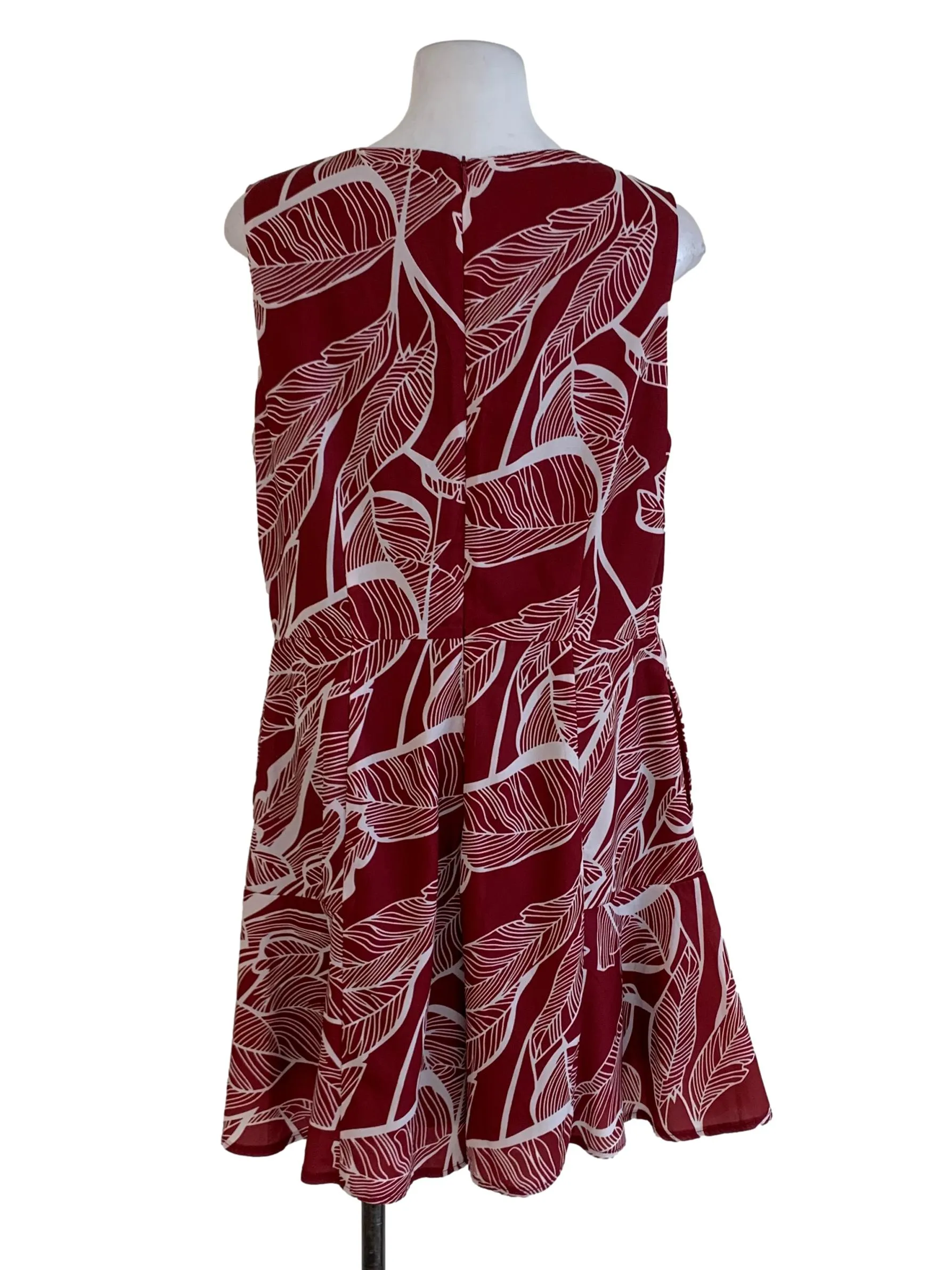 Maroon Floral Romper