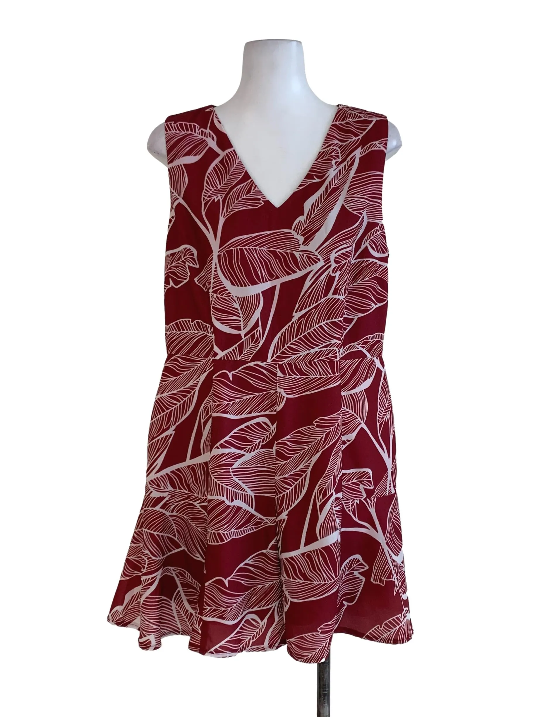 Maroon Floral Romper