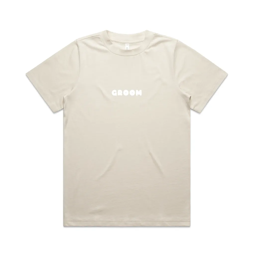 Married As Tee | White on Ecru