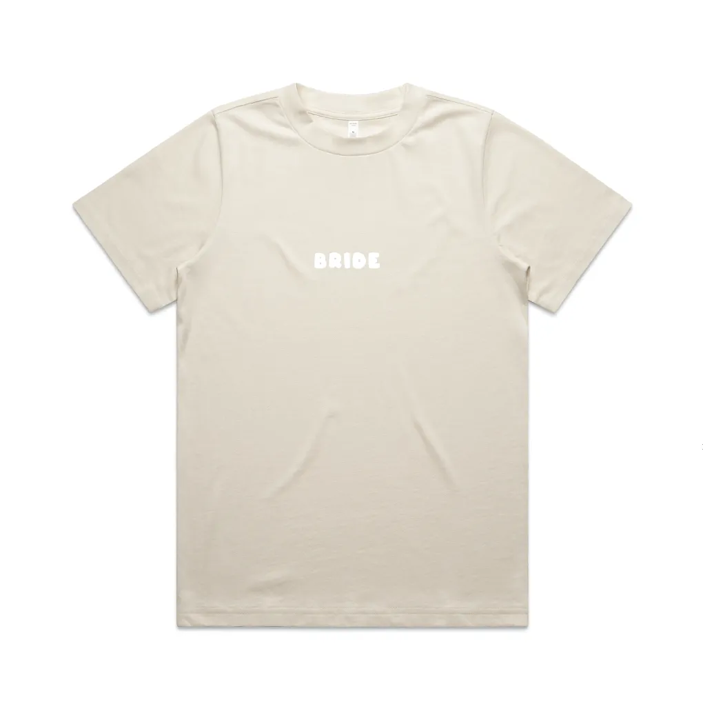 Married As Tee | White on Ecru
