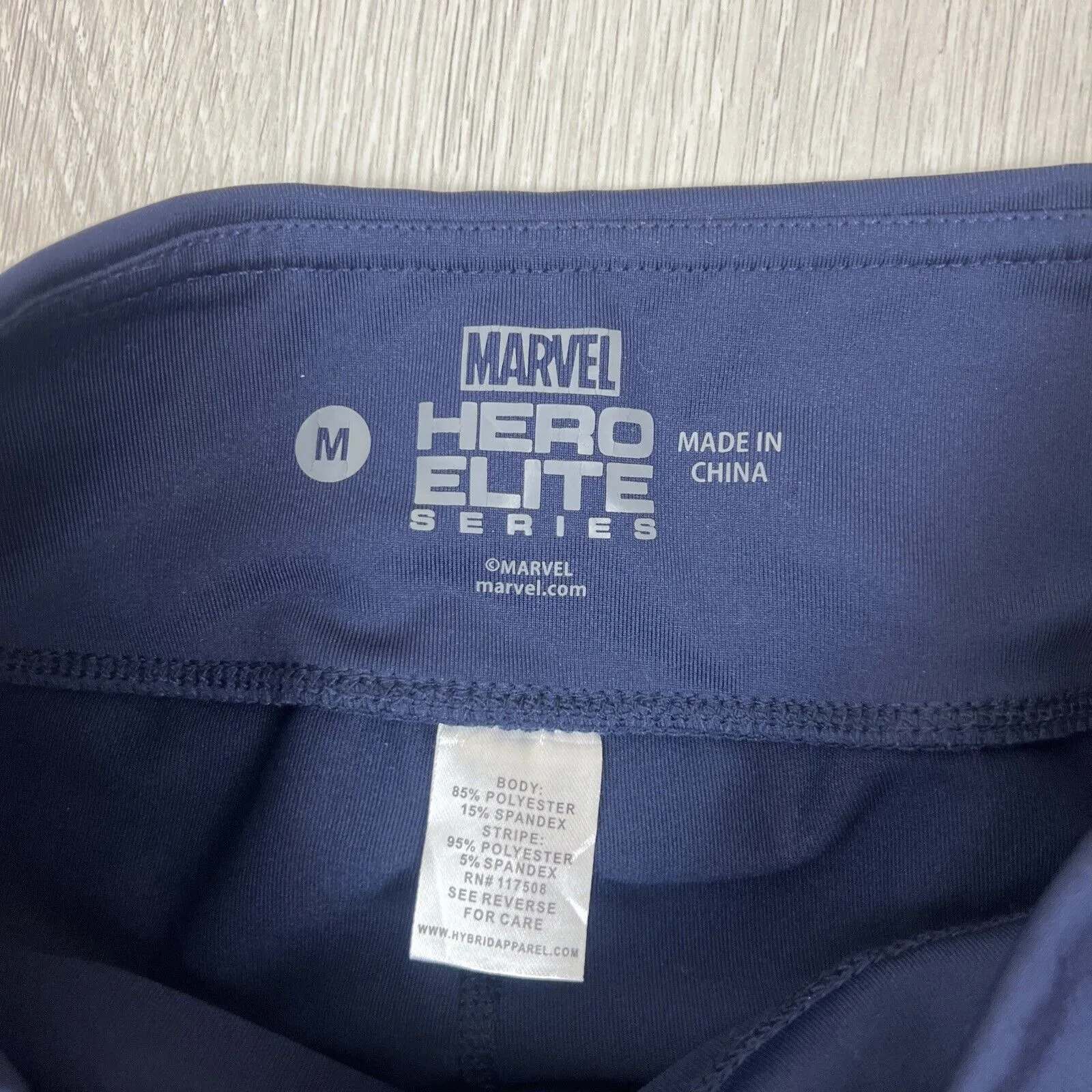 Marvel Hero Elite Series Womens Navy Blue Leggings Size Medium